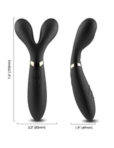ARMONY - Y-WAND MASSAGE & VIBRATEUR DOUBLE TÊTE NOIR