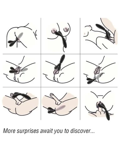 ARMONY - Y-WAND MASSAGE & VIBRATEUR DOUBLE TÊTE NOIR