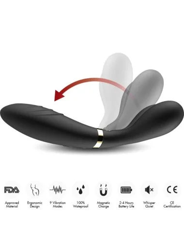 ARMONY - Y-WAND MASSAGE & VIBRATEUR DOUBLE TÊTE NOIR
