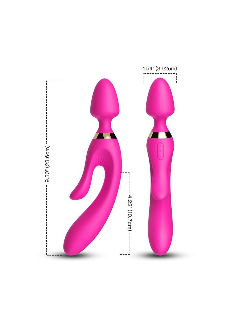 ARMONY - MASSEUR & VIBRATEUR LAPIN FUCHSIA