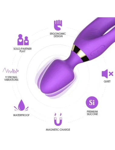 ARMONY - MASSEUR & VIBRATEUR LAPIN VIOLET