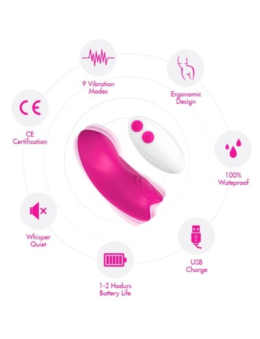 ARMONY - CULOTTE PORTABLE PAPILLON VIBRATEUR TÉLÉCOMMANDE VIOLET