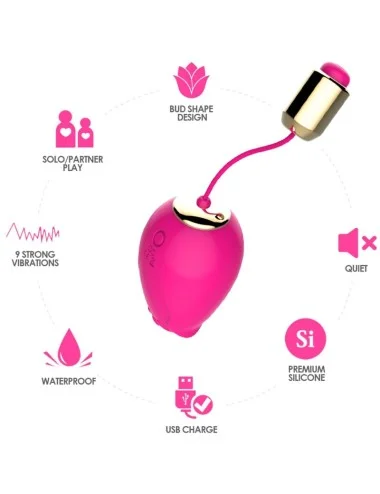 ARMONY - VIBRATEUR MANDALA EGG TÉLÉCOMMANDE G-SPOT FUCHSIA