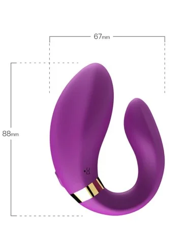 ARMONY - VIBRATEUR CROISSANT POUR COUPLES TÉLÉCOMMANDE VIOLET