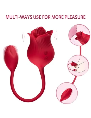 ARMONY - VIBRATEUR ROSE CON COLA ROUGE