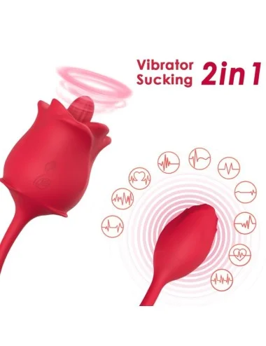 ARMONY - STIMULATEUR ROSE & VIBRATEUR COLA ROUGE