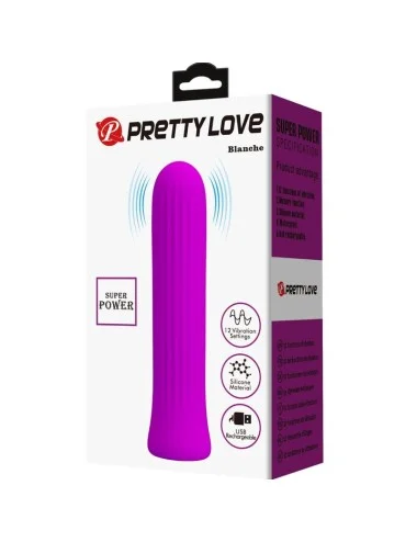 PRETTY LOVE - VIBRATEUR STIMULATEUR ROSE BLANCHE
