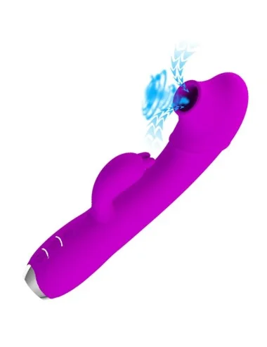 PRETTY LOVE - VIBRATEUR SUCKER RECHARGEABLE REGINA VIOLET