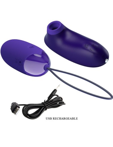 PRETTY LOVE - STIMULATEUR ET OEUF PORTABLE