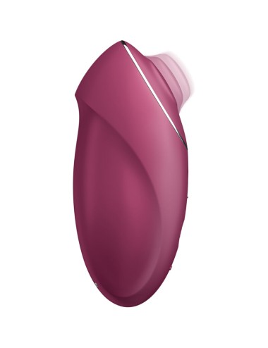 SATISFYER - TAP & CLIMAX 1 VIBRATEUR LAY-ON ROUGE