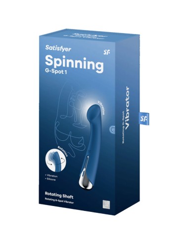 SATISFYER - SPINNING G-SPORT 1 VIBRATEUR ROTATOR BLEU