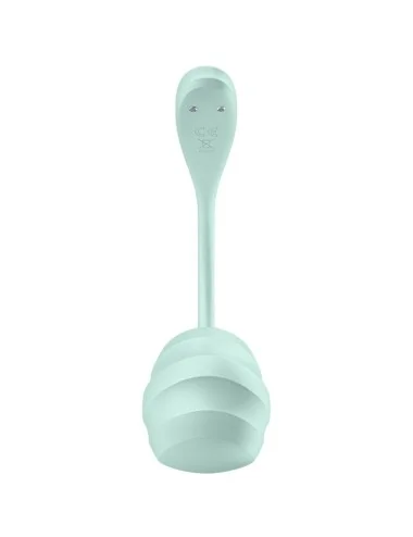 SATISFYER - APPLICATION GRATUITE STIMULATEUR DE POINT G PÉTALE LISSE VERT D'EAU