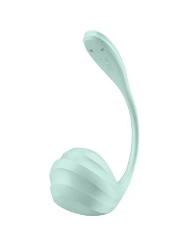 SATISFYER - APPLICATION GRATUITE STIMULATEUR DE POINT G PÉTALE LISSE VERT D'EAU