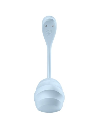 SATISFYER - APPLICATION GRATUITE STIMULATEUR DE POINT G PÉTALE LISSE BLEU CIEL