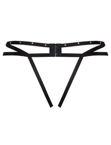 LIVCO CORSETTI FASHION - STRING NOMADE SANS CROTCHLESS NOIR