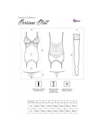 LIVCO CORSETTI FASHION - PERSINNE MIT EMPORIO ENSEMBLE CORSET + CULOTTE + BAS
