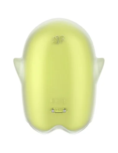 SATISFYER - GLOWING GHOST AIR PULSE & VIBRATEUR JAUNE