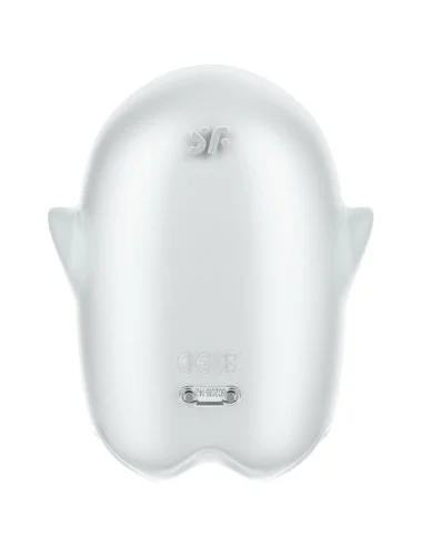 SATISFYER - GLOWING GHOST AIR PULSE & VIBRATEUR BLANC