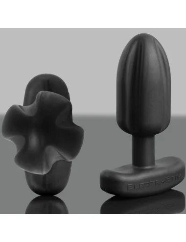 ELECTRASTIM - PLUG ANAL TARTARE QUADRIPOLAR SILICONE NOIR