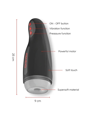 ONINDER - MASTURBATEUR MASCULIN RECHARGEABLE SEOUL 10 VITESSES - APPLICATION GRATUITE