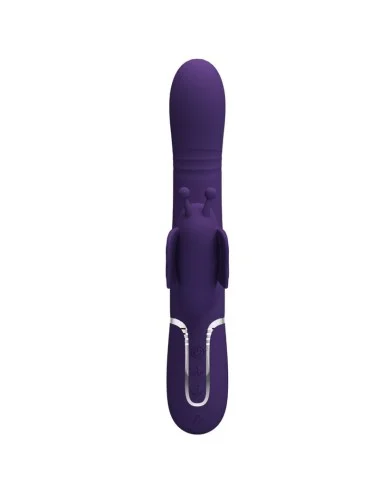 PRETTY LOVE - VIBRATEUR MULTIFONCTION LAPIN 4 EN 1 PAPILLON VIOLET