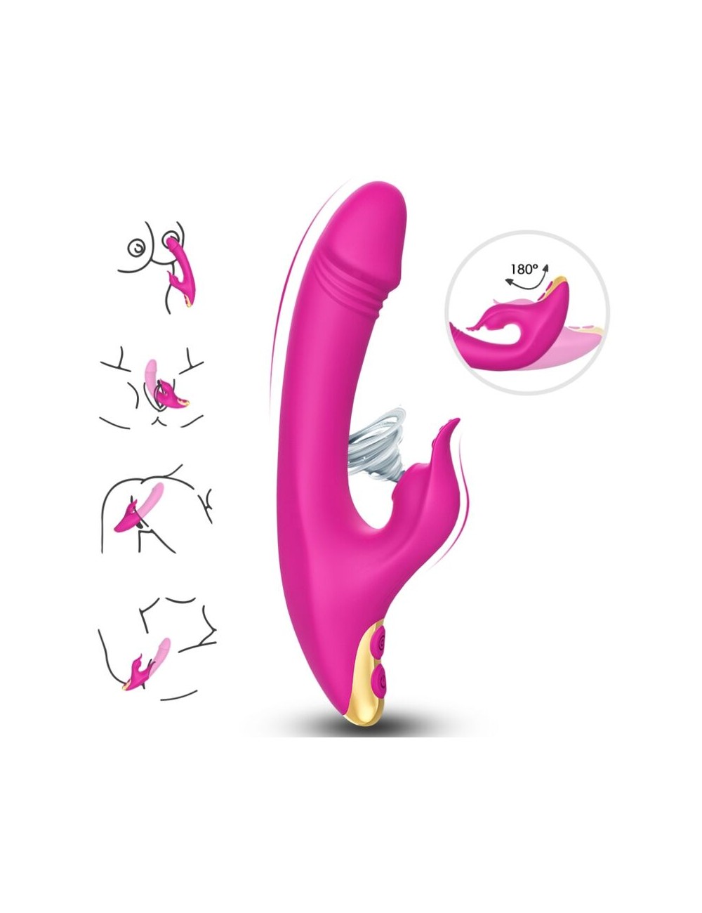 ARMONY - AMANT LICKING VIBRANT CLITO ET POINT G FUCHSIA