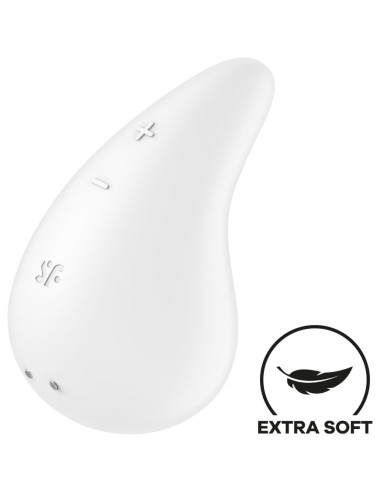 SATISFYER - VIBRATEUR DEW DROP LAY-ON BLANC