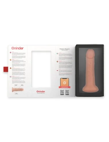 ONINDER - GODE VIBRATEUR BOGOTÁ MOYEN 9 VITESSES NATUREL 22 CM -O- 4,5 CM - APPLICATION GRATUITE
