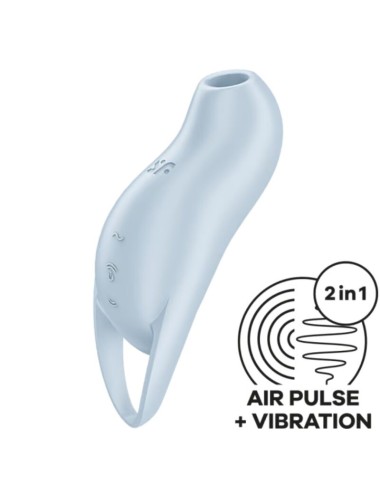 SATISFYER - STIMULATEUR DE CLITORIS POCKET PRO 1 BLEU CLAIR