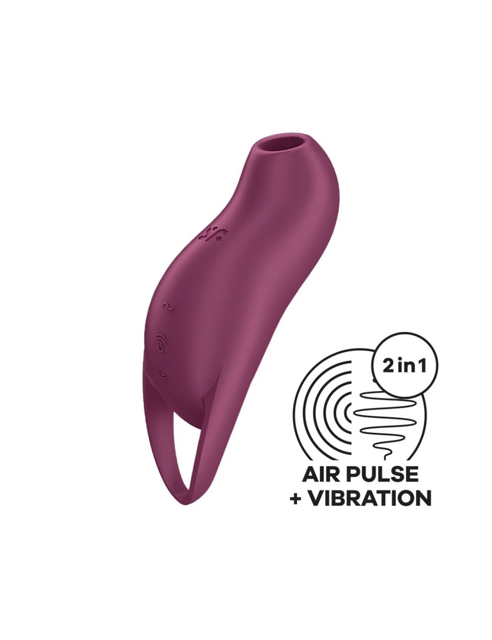 SATISFYER - POCKET PRO 1 STIMULATEUR DE CLITORIS GRENAT SATISFYER - POCKET PRO 1 STIMULATEUR DE CLITORIS GRENAT