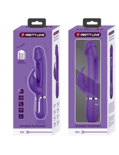 PRETTY LOVE - VIBRATEUR DEJON RABBIT 3 EN 1 MULTIFONCTION VERT AQUA