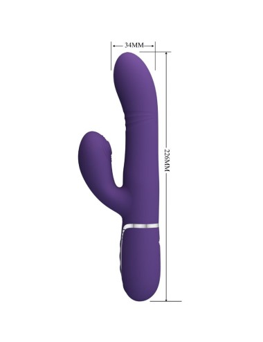 PRETTY LOVE - VIBRATEUR MULTIFONCTION G-SPOT VIOLET