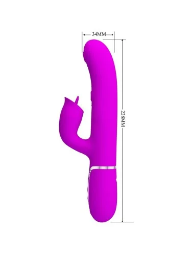 PRETTY LOVE - VIBRATEUR LAPIN À LÉCHER FUCHSIA