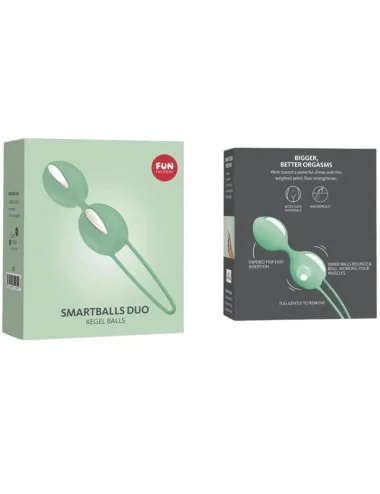 FUN FACTORY - SMARTBALLS DUO BOULES PELVIENNES BLANC / PISTACHE