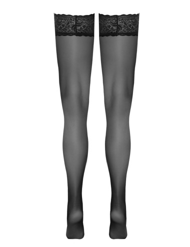 Bas autofixants noir Hold up - Cotelli Legwear