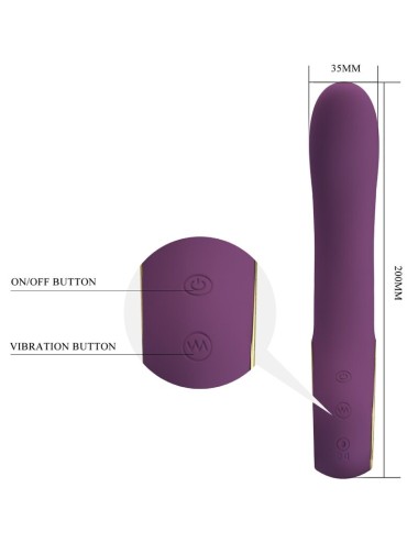 PRETTY LOVE - ETHAN VIBRATEUR RECHARGEABLE VIOLET