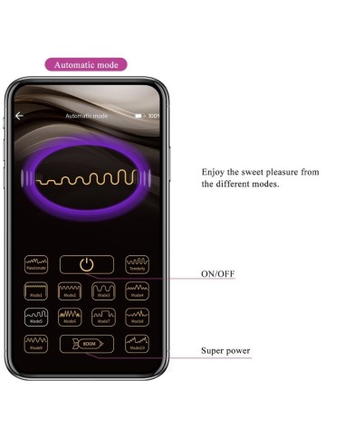 PRETTY LOVE - ETHAN VIBRATEUR RECHARGEABLE VIOLET