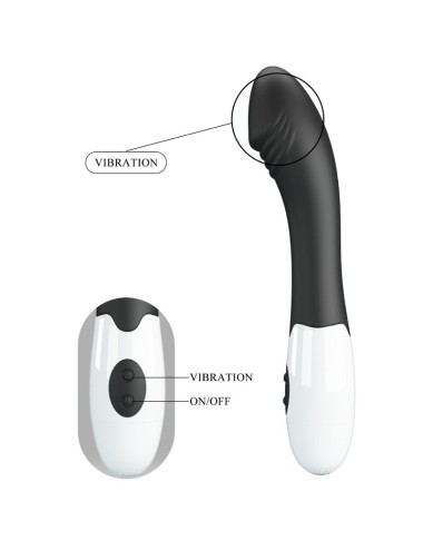 PRETTY LOVE - ELEMENTAL VIBRATEUR POINT G 30 MODES NOIR
