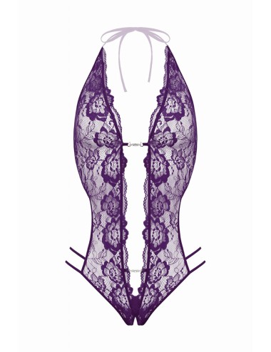 Body string ouvert Renee violet - Christine