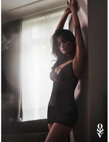 Novenes nuisette et string - Noir