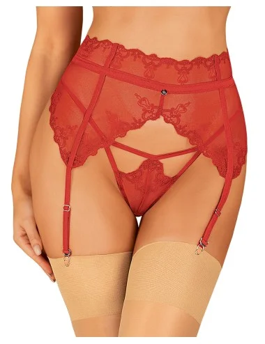Lonesia porte jarretelles rouge