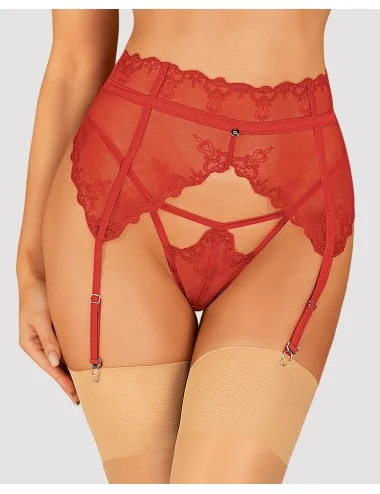 Lonesia porte jarretelles rouge