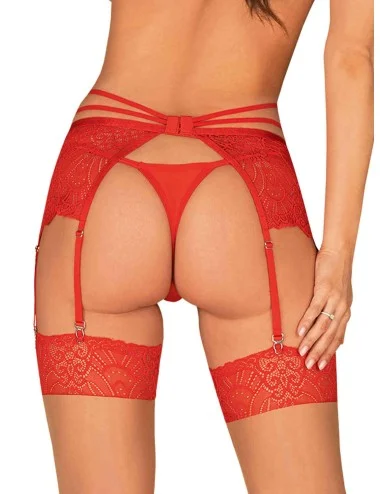 Loventy Porte-jarretelles - Rouge