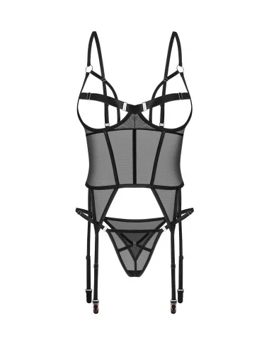 Euridia corset et string - Noirs