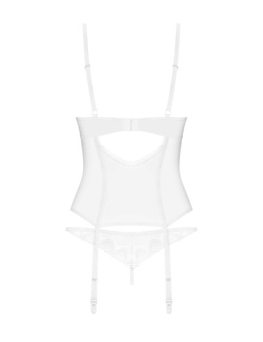Alissium corset et string - Blancs