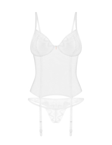 Alissium corset et string - Blancs