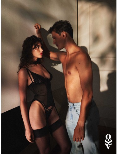Donarella corset et string - Noir NP