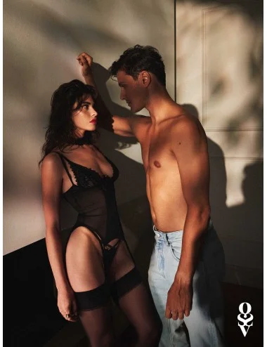 Donarella corset et string - Noir NP