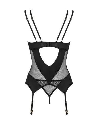 Nesari corset et string - Noir