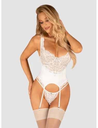 Corset et string blanc Amor Blanco